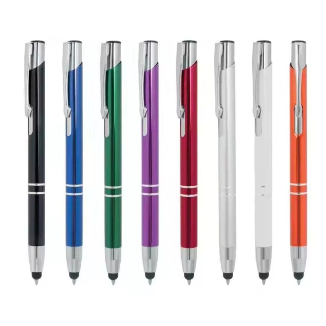 Promo Aluminum Click Ballpoint Pen with Stylus Tip