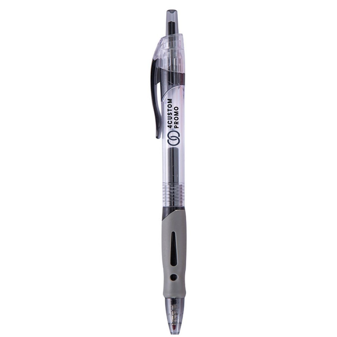 Promo Clear Gel Pen with Rubber Grip