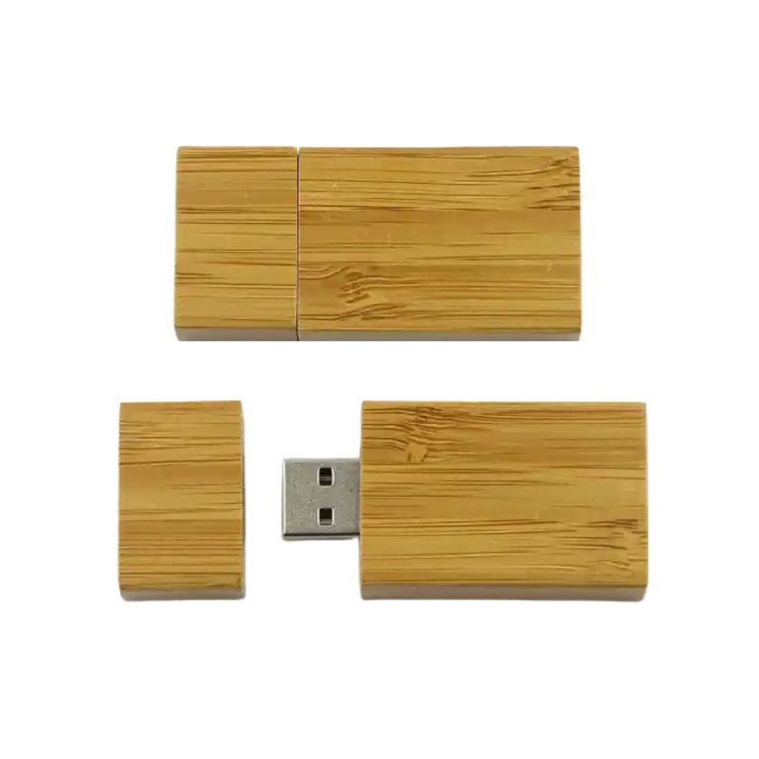 Custom Rectangle Wooden USB Flash Drive