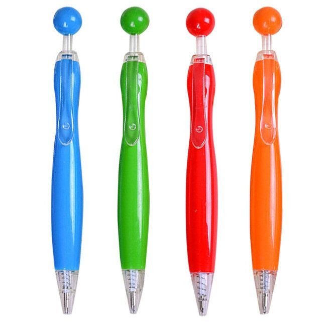 Custom Ball-Shaped Plastic Click Pen