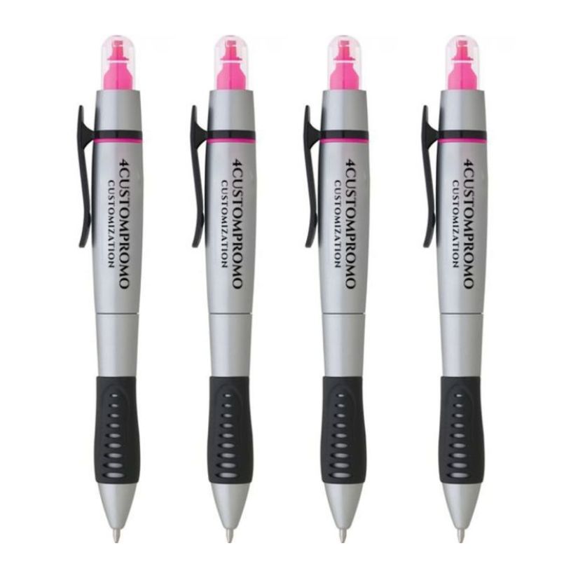 Custom Twin-Write Highlighter with Ballpoint Pen