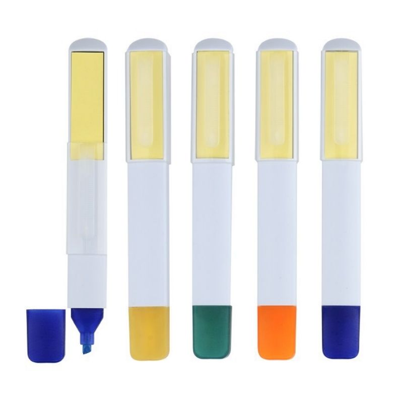 Custom 2-in-1 Highlighter with Sticky Notes