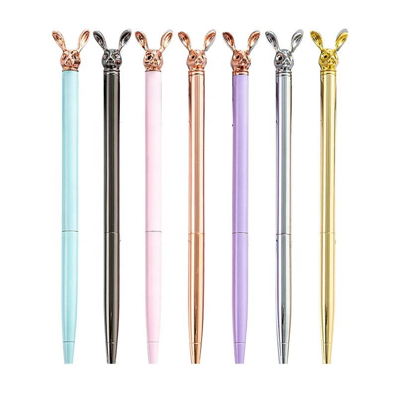 Rabbit Shaped Custom Slim Metal Twist Pen