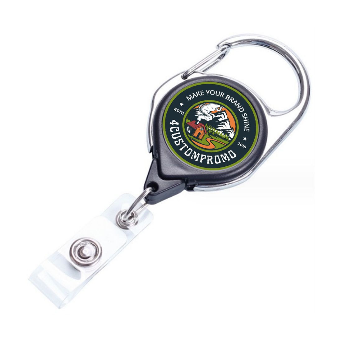 Custom Carabiner Badge Holder