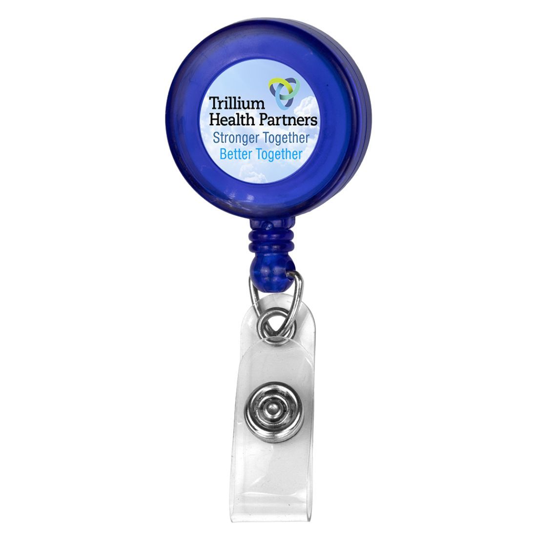 Retractable Round Badge Reel with Alligator Clip