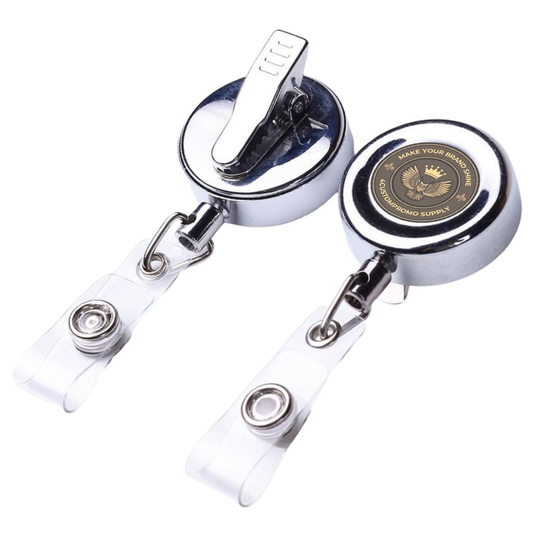 Retractable Steel Cord Metal Badge Reel