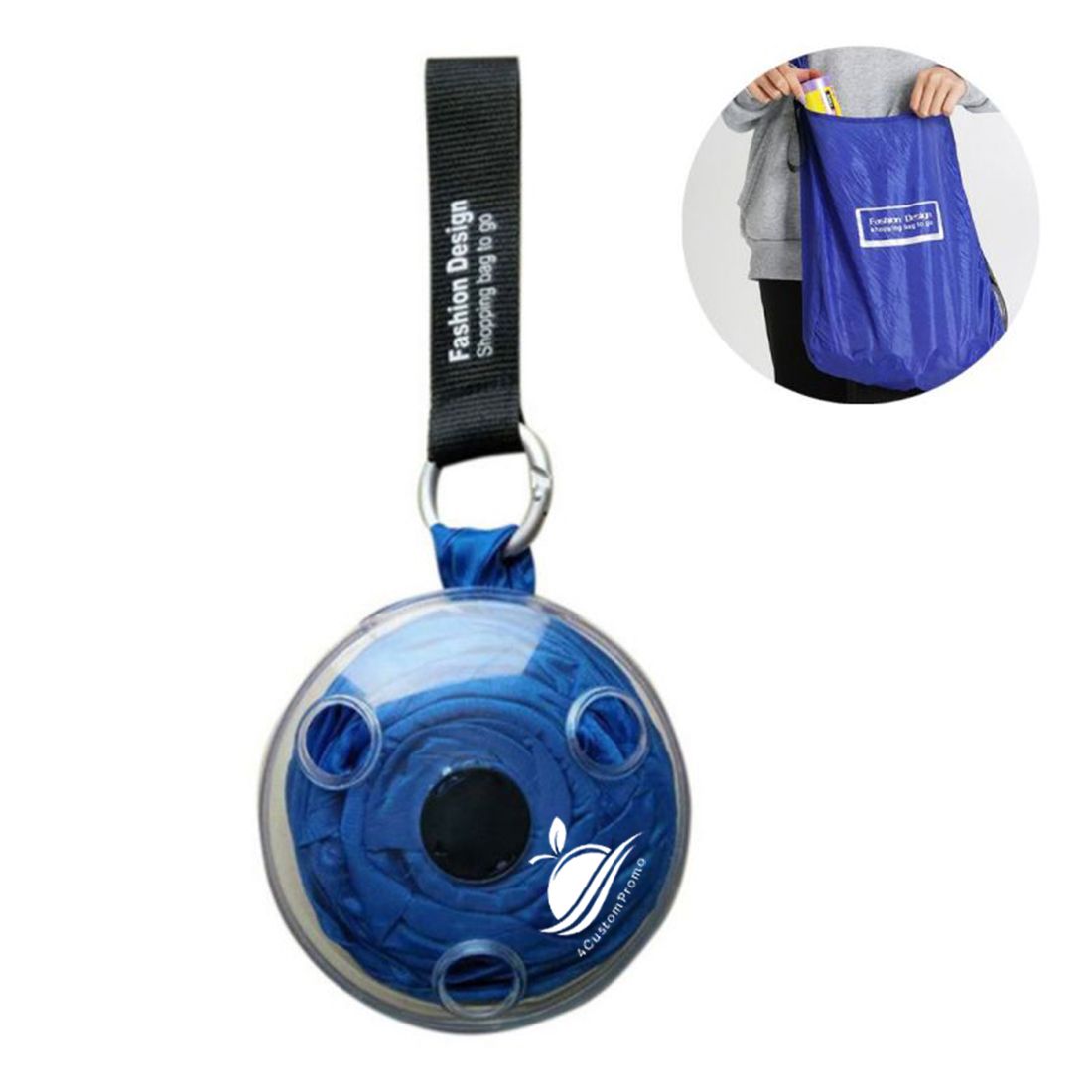 Roll-Up Foldable Shopping Tote - 11.8