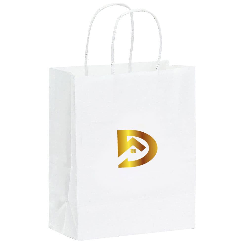 Foil Stamped Kraft Paper Bag - 8.5