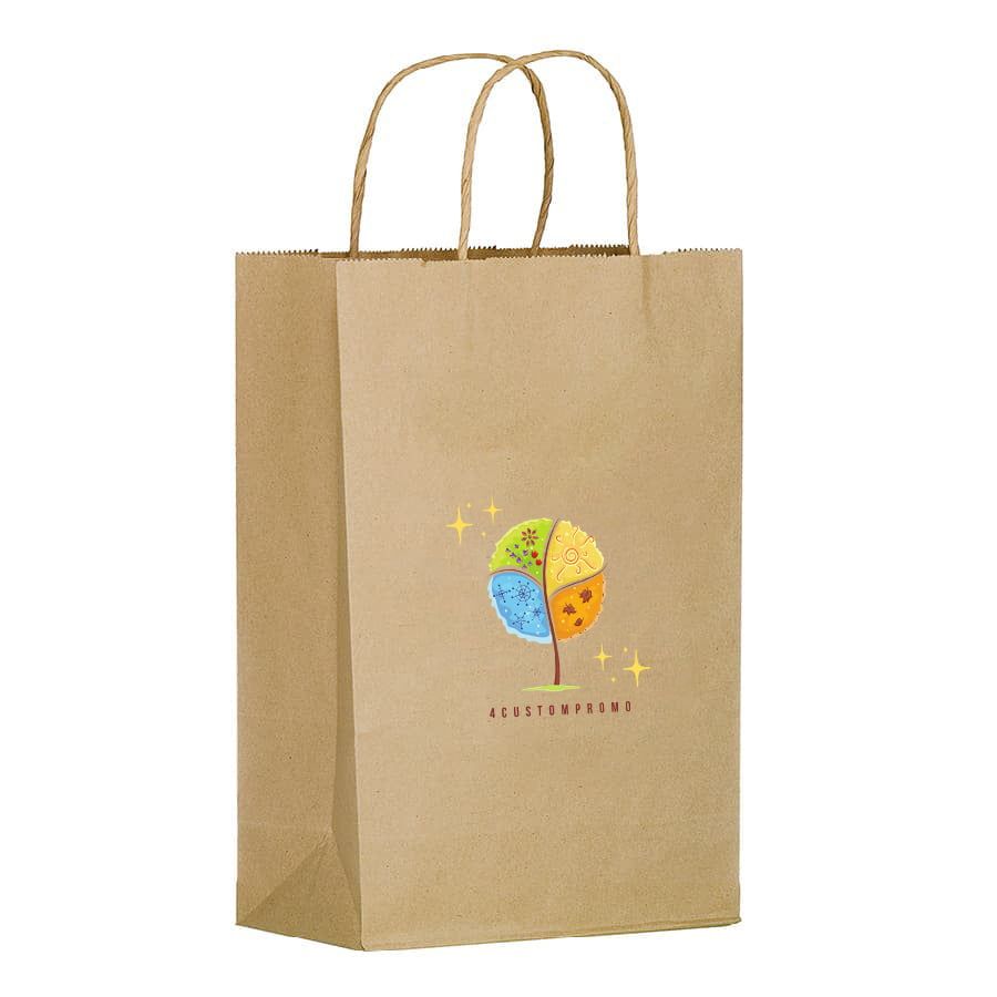 Full Color Kraft Shopping Bag - 10
