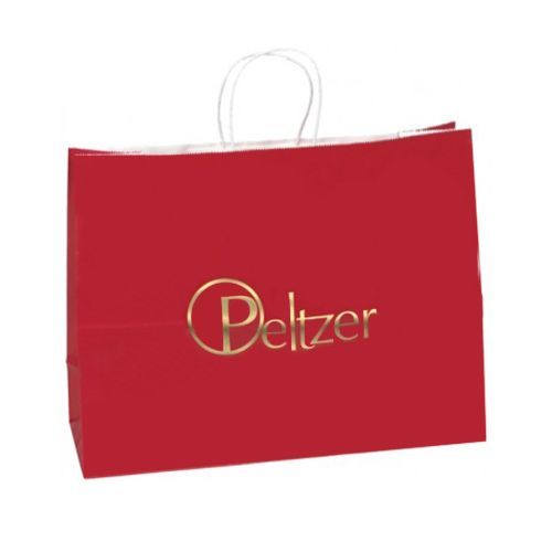 Custom Gloss Finish Colored Paper Shopper