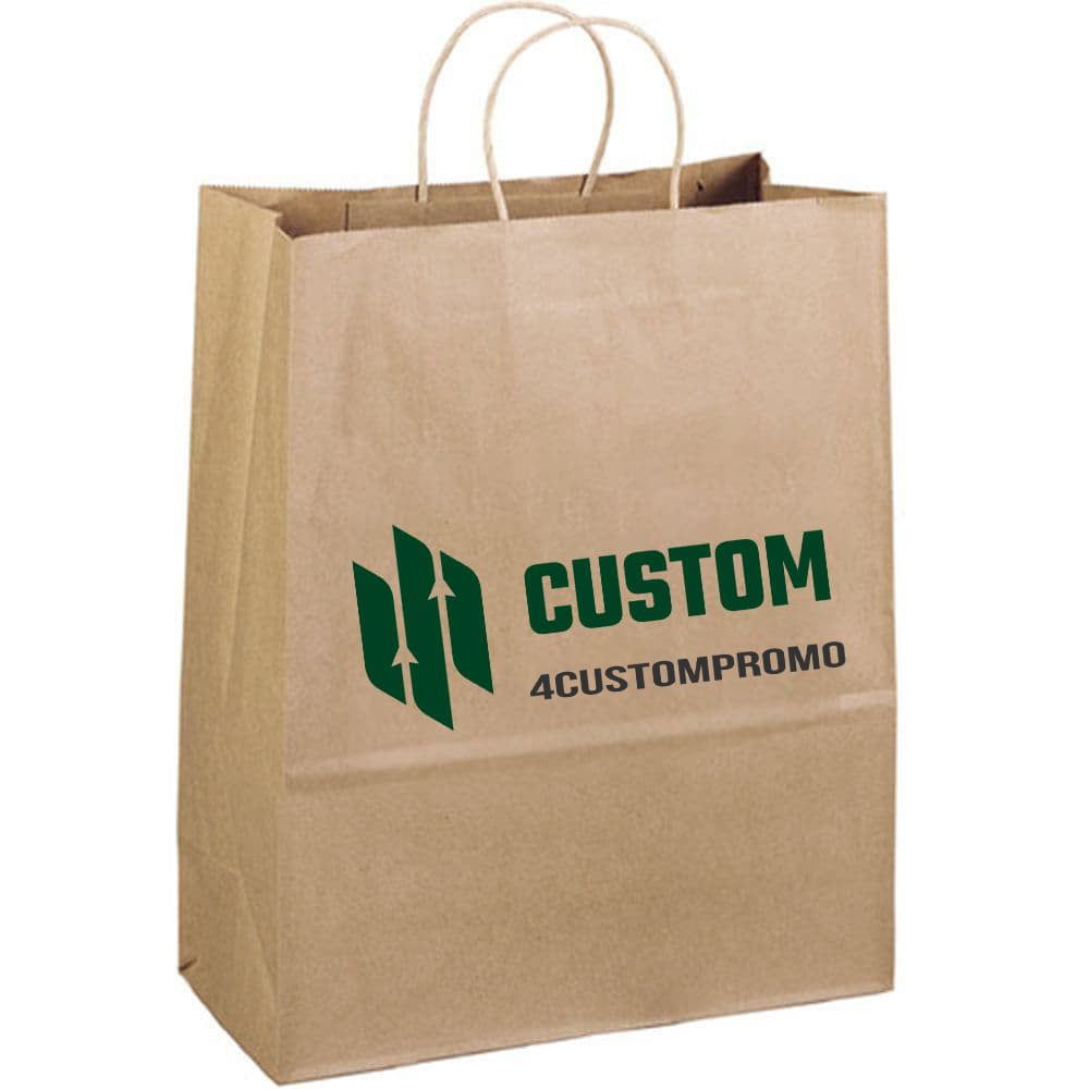 Custom Kraft Paper Shopping Bag - 13