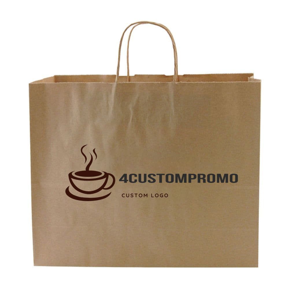 Kraft Paper Shopping Bag - 16