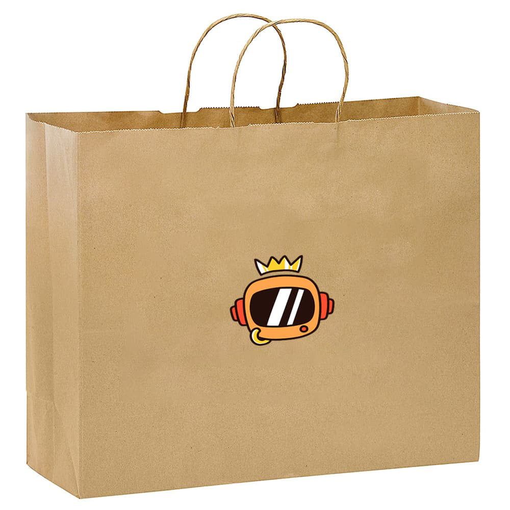 Full Color Kraft Paper Bag - 16.5