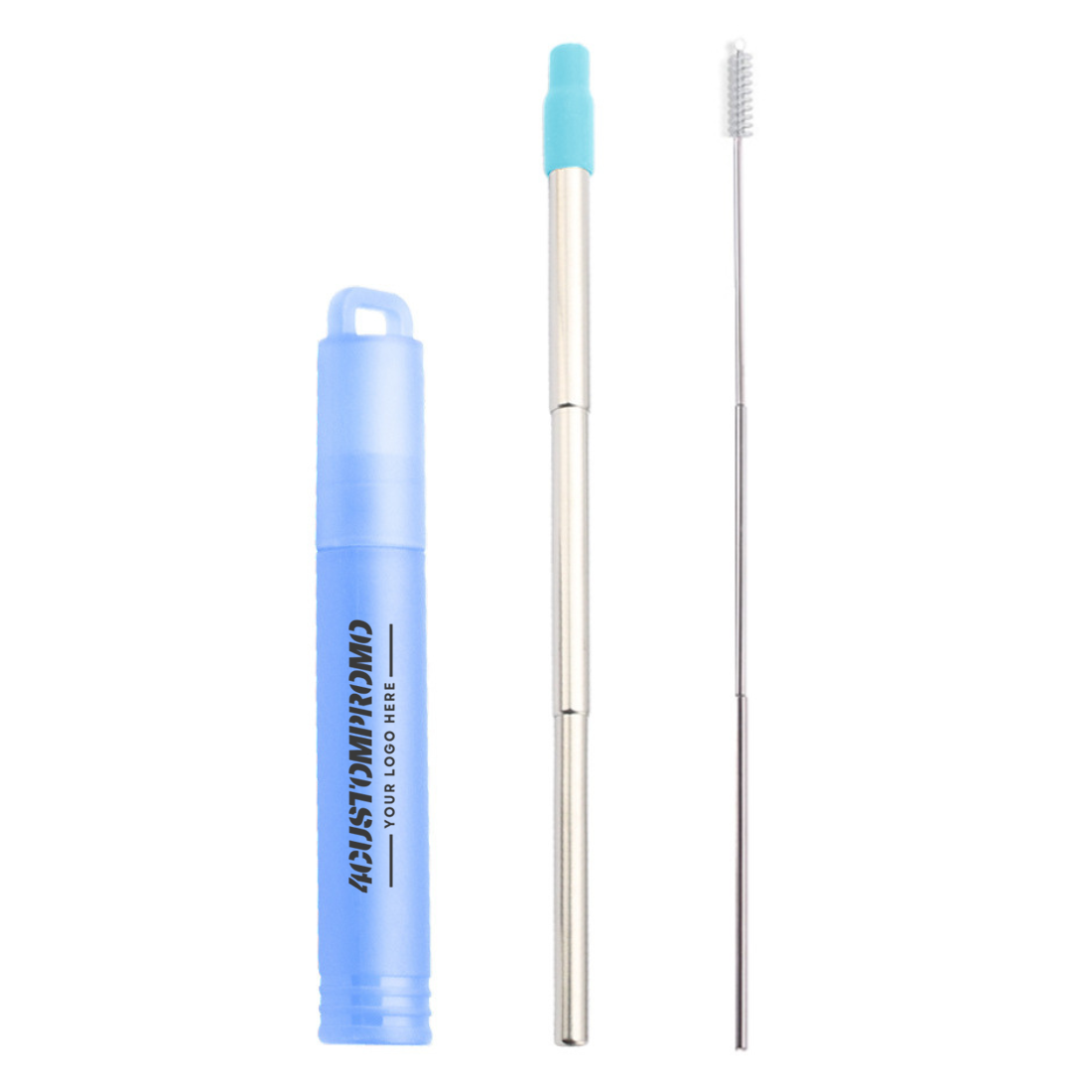 Telescopic Stainless Steel Straw Set with Case