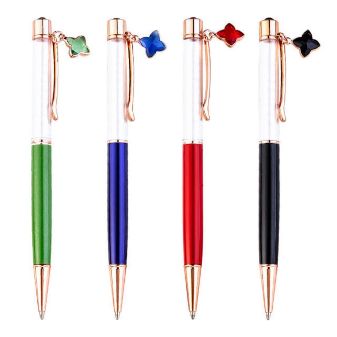DIY Empty Barrel Ballpoint Pen with Top Diamond