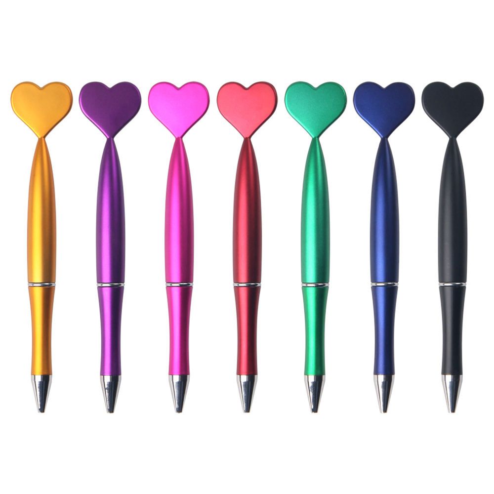 Top Heart Shaped Custom Plastic Twist Ball Pen