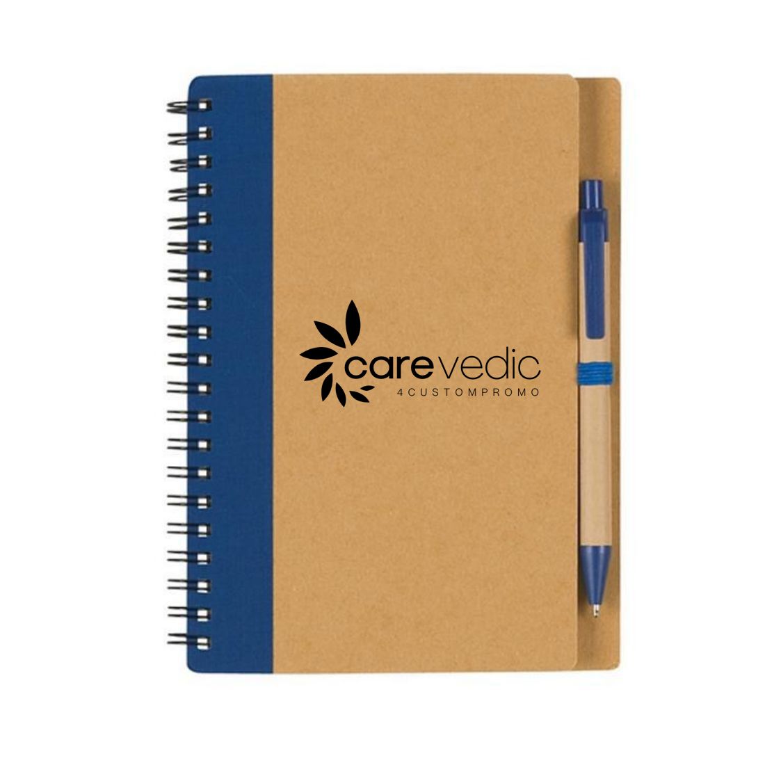 Two Tone Spiral Notebook with Pen
