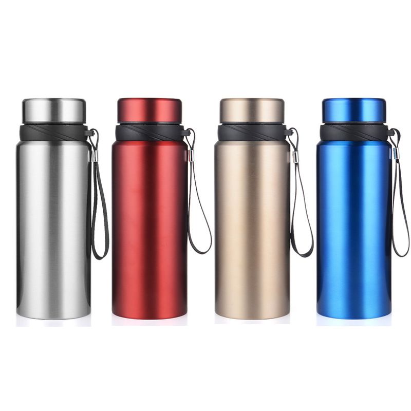 Custom 25 oz Stainless Steel Insulated Bottle w/ Strap