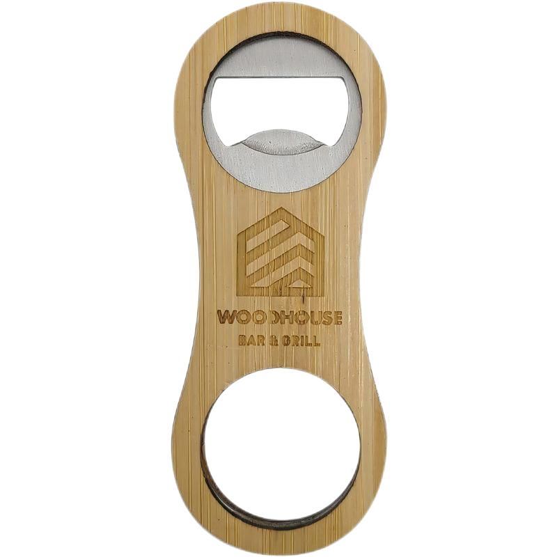 Custom Engraved Bamboo Bottle Opener